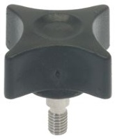 MANOPOLA NERA ø 40 mm FILETTO M6x15