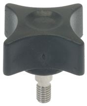 MANOPOLA NERA ø 40 mm FILETTO M6x15 