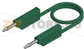 Провод тестовый 0.5 м, зеленый Hirschmann MLN 50/1 GREEN 