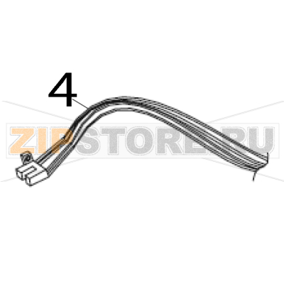 Encoder sensor Zebra 170PAX4 Encoder sensor Zebra 170PAX4Запчасть на деталировке под номером: 4