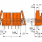 MCS MIDI Classic THT female header; 0.6 x 1.0 mm solder pin; straight; Locking lever; Pin spacing 5.08 mm; 23-pole; orange Wago 232-183/039-000 - MCS MIDI Classic THT female header; 0.6 x 1.0 mm solder pin; straight; Locking lever; Pin spacing 5.08 mm; 23-pole; orange Wago 232-183/039-000