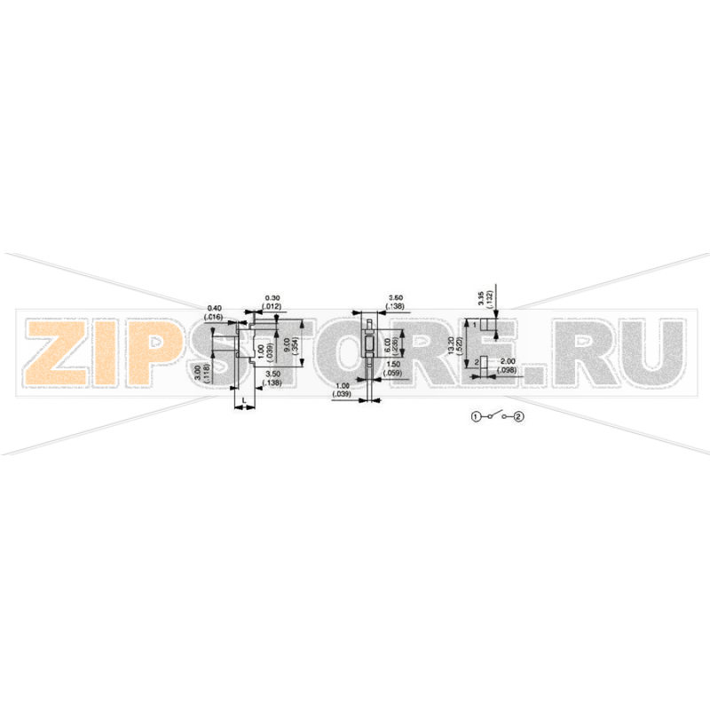Кнопка 12 В/DC, 0.05 А, 1 x выкл/вкл, без фиксации, 1 шт APEM PHAP3361A 