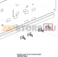 Plastic clip to fix contactors Unox XVC 105