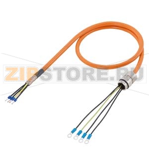 СИЛОВОЙ КАБЕЛЬ С ПОДГОТОВКОЙ, 4X10 C PG29 ( 1PH710 ) MOTION-CONNECT 500 DMAКС. = 20,0 ММ, ДЛИНА (M) = Siemens 6FX5002-5CE06-.... 