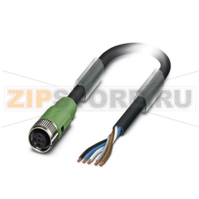 Кабель для датчика / исполнительного элемента Phoenix Contact SAC-5P-15,0-186/FS SCO 5-полюсн., PUR, темно-серый RAL 7021, свободный конец, к Гнездо прямое M12-SPEEDCON, А-кодирование, Длина кабеля: 15 м.Минимальный заказ: 1 шт.Упаковка: 1 шт.