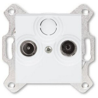 Розетка оконечная TV-R, белая ABB 2CHH083503A6003