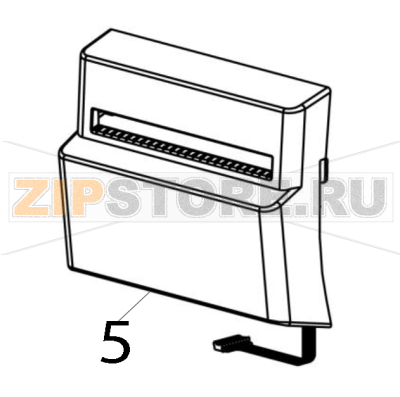 Отрезчик частичного отреза (роторный, синий) TSC TTP-343C Автоотрезчик (нож, резак) частичного отреза (роторный, синий) для принтера TSC TTP-343CЗапчасть на деталировке под номером: 5