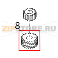 Rim pinion, lower Bear Varimixer AR80 VL-1S