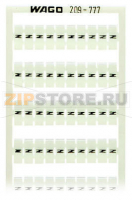 Маркировочная карта WSB; в картах; МАРКИРОВАНО; N (100x); not stretchable; Вертикальная маркировка; с креплением на защелке; белые Wago 209-777