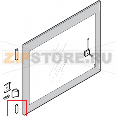 Lower &quot;C&quot; profile Lainox ME061T    Lower "C" profile Lainox ME061TЗапчасть на сборочном чертеже под номером: 9Название запчасти на английском&nbsp;языке: Lower "C" profile Lainox ME061T