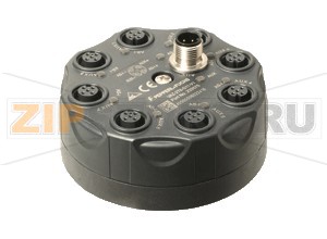 Аксессуар AS-Interface splitter box VAZ-2T8-G11-V1 Pepperl+Fuchs Описание оборудованияSplitter box, M12, AS interface and auxiliary voltage to eight M12 connectors