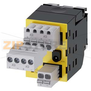 AS-INTERFACE МОДУЛЬ, 2ВХОДА БЕЗОПАСНОСТИ (SAFETY), 1 ВЫХОД, ЧЁРНЫЙ/ЖЁЛТЫЙ, 4-ПОЛ. КОННЕКТОР С ВИНТОВЫМИ КЛЕММАМИ, 2-ПОЛ. И 4-ПОЛ. КОННЕКТОР С ПРУЖИННЫМИ КЛЕММАМИ, ДЛЯ МОНТАЖА НА ДЕРЖАТЕЛЕ АКТУАТОРА Siemens 3SU1400-1EC10-2AA0 