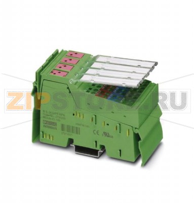 Клеммный модуль цифрового вывода Inline Phoenix Contact IB IL 24 DO 8-NPN-PAC в комплекте с принадлежностями (соединительный штекер и маркировочные полосы), 8 выходов, 24 В постоян. тока, n-p-n структура, 2-, 3-проводная схема подключения.Минимальный заказ: 1 шт.Упаковка: 1 шт.