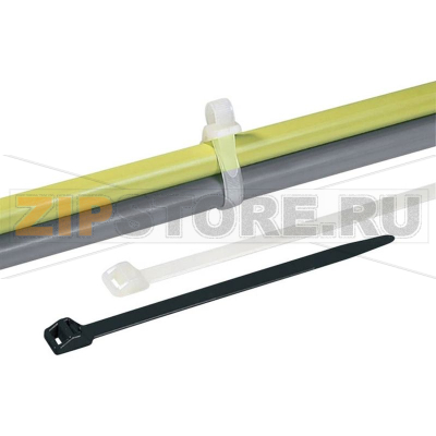 Стяжка кабельная, серая, 1 шт HellermannTyton RT250R-PA66-NA 