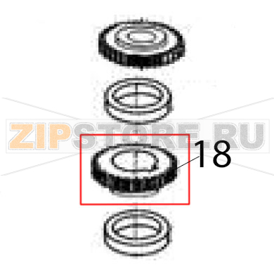 Worm gear Hurakan HKN-IP10F Worm gear Hurakan HKN-IP10FЗапчасть на деталировке под номером: 18