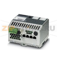 Интеллектуальный компактный управляемый коммутатор Ethernet с четырьмя портами RJ45 (10/100 Мбит/с) Phoenix Contact FL SWITCH SMCS 4TX-PN