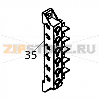 Terminal block Fagor ECO-120 Terminal block Fagor ECO-120Запчасть на деталировке под номером: 35Название запчасти Fagor на английском языке: Terminal block ECO-120.