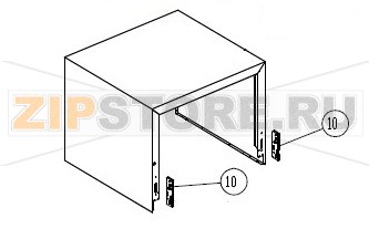 Петля защелки Unox XF 135 Оригинальное название запчасти: CR1000A0 - HINGE LATCH L.M. Unox XF 135 На деталировке запчасть Unox XF 135 под номером: 10