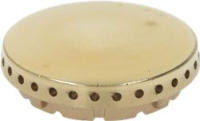BURNER CAP PERFORATED BRASS POLISHED
