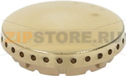 BURNER CAP PERFORATED BRASS POLISHED 