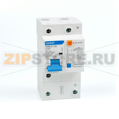 Дифавтомат 100 А, 30 мА, 10 кА Chint NXBLE-125 