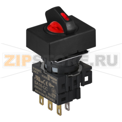 Переключатель селекторный, Ø отверстия: 16 мм Autonics S16SRT-L6RC5 