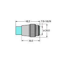 Резистор оконечный Turck RSV-49TR-EX