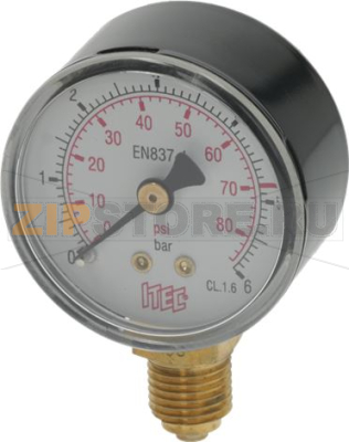 МАНОМЕТР CO2/N2 LP 0-6 БАР 1/4G 