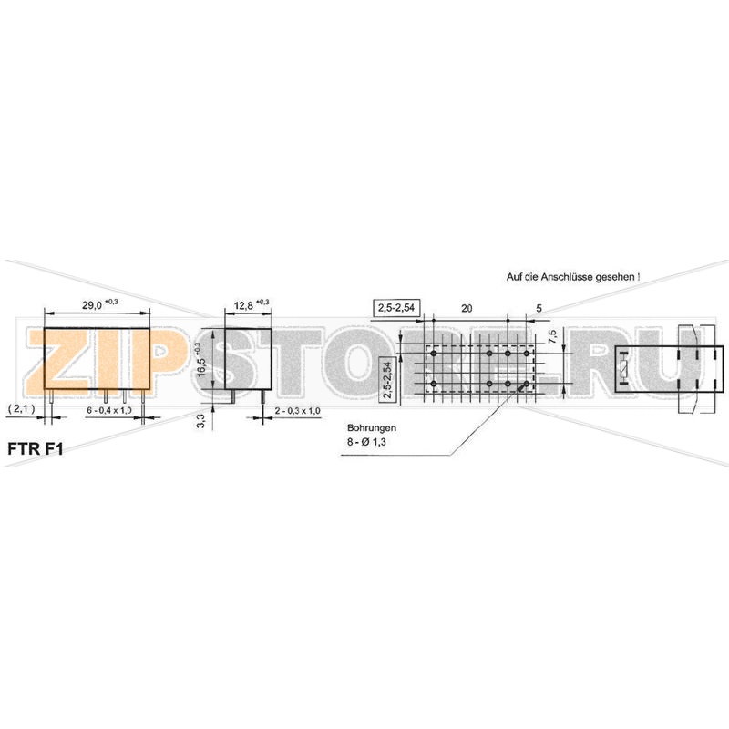 Реле электромагнитное 12 В/DC, 5 А, 1 шт Takamisawa FTR-F1 CD 012 