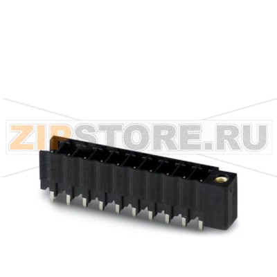 Ответная часть разъема Phoenix Contact MCV 1,5/ 9-GFR-3,81 P26 THR Номинальный ток: 8 А, Расчетное напряжение (III/2): 160 В, Полюсов: 9, Размер шага: 3,81 мм, Цвет: черный, Поверхность контакта: олово, Монтаж: SMD/THT/THR, Информация для пользователя и рекомендации по проектированию процесса технологии сквозного печатного монтажа находится на сайте: http://www.combicon.com.Минимальный заказ: 50 шт.Упаковка: 50 шт.