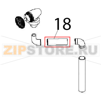 Steam manifold 1/4&quot; Angelo Po 191PI2V Steam manifold 1/4" Angelo Po 191PI2VЗапчасть на деталировке под номером: 18