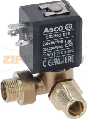 Solenoid valve 230v with elbow 