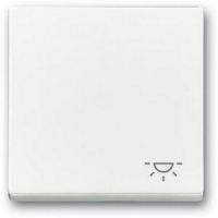 Клавиша выключателя c символом "Свет", альпийский белый ABB 2CKA001751A3190