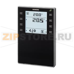 QMX3.P74-1BSC - Комнатный модуль с KNX и датчиками температуры, влажности, CO2, дисплеем и клавишами. Чёрный цвет. Siemens QMX3.P74-1BSC 