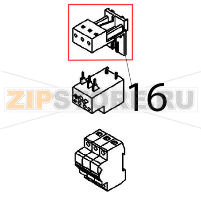 Indep. assembly support Angelo Po FX61E1 Indep. assembly support Angelo Po FX61E1Запчасть на деталировке под номером: 16