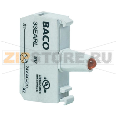 Элемент светодиодный, красный, 230 В/AC, 1 шт Baco BA33EARH 