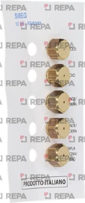 NAT. GAS INJECTORS 10MB SMEG KIT 5 PCS 