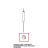 Stainless steel core probe support with canal for cable Unox XB 603G