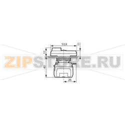 Переключатель, зеленый, красный, 1 шт Baco L61QK21L 