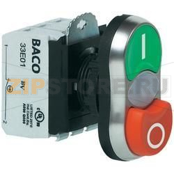 Переключатель, зеленый, красный, 1 шт Baco L61QK21L 