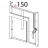 Inner glass spacer for oven Tecnoinox EFC06M