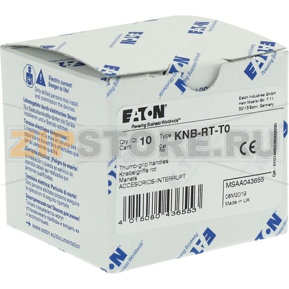 Ручка Т-образная, красная Eaton KNB-RT-T0 