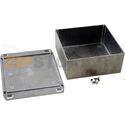 Корпус 125x125x56 мм, материал: алюминий, серый, 1 шт Hammond 1590KKFL 