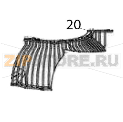 Griglia dx bombata Sigma BMR 80 Griglia dx bombata Sigma BMR 80Запчасть на деталировке под номером: 20
