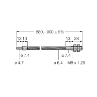 Кабель оптоволоконный, высокотемпературный Turck IT23SM8