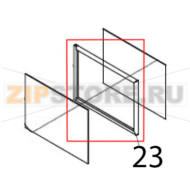 Glass shett Hurakan HKN-XF023 Glass shett Hurakan HKN-XF023Запчасть на деталировке под номером: 23