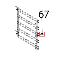 Nottolino M6x12.5, con taglio ott. crom. ferma griglie X Unox XVC 204