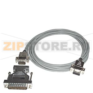 медный соединительный кабель между ноутбуком/ПК/9-конт. гнездом и защ./25-конт.штекером,длина 3 м Siemens 7XV5100-2 
