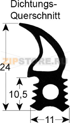 Door hygienic plug in gasket 10.20 P3 