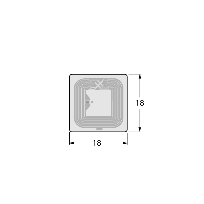 RFID-метка HF Turck TW-L18-18-F-B128-100PCS 